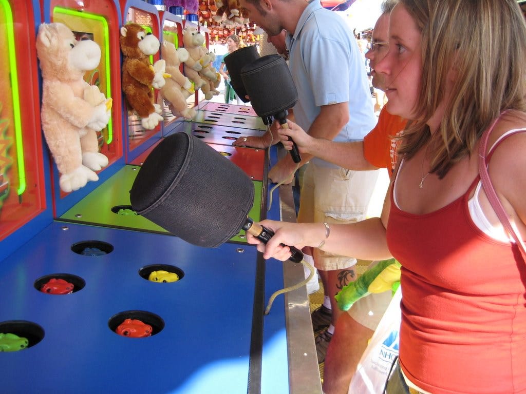MN State Fair | Becky & Bill @ Whack-a-Mole | Laura | Flickr