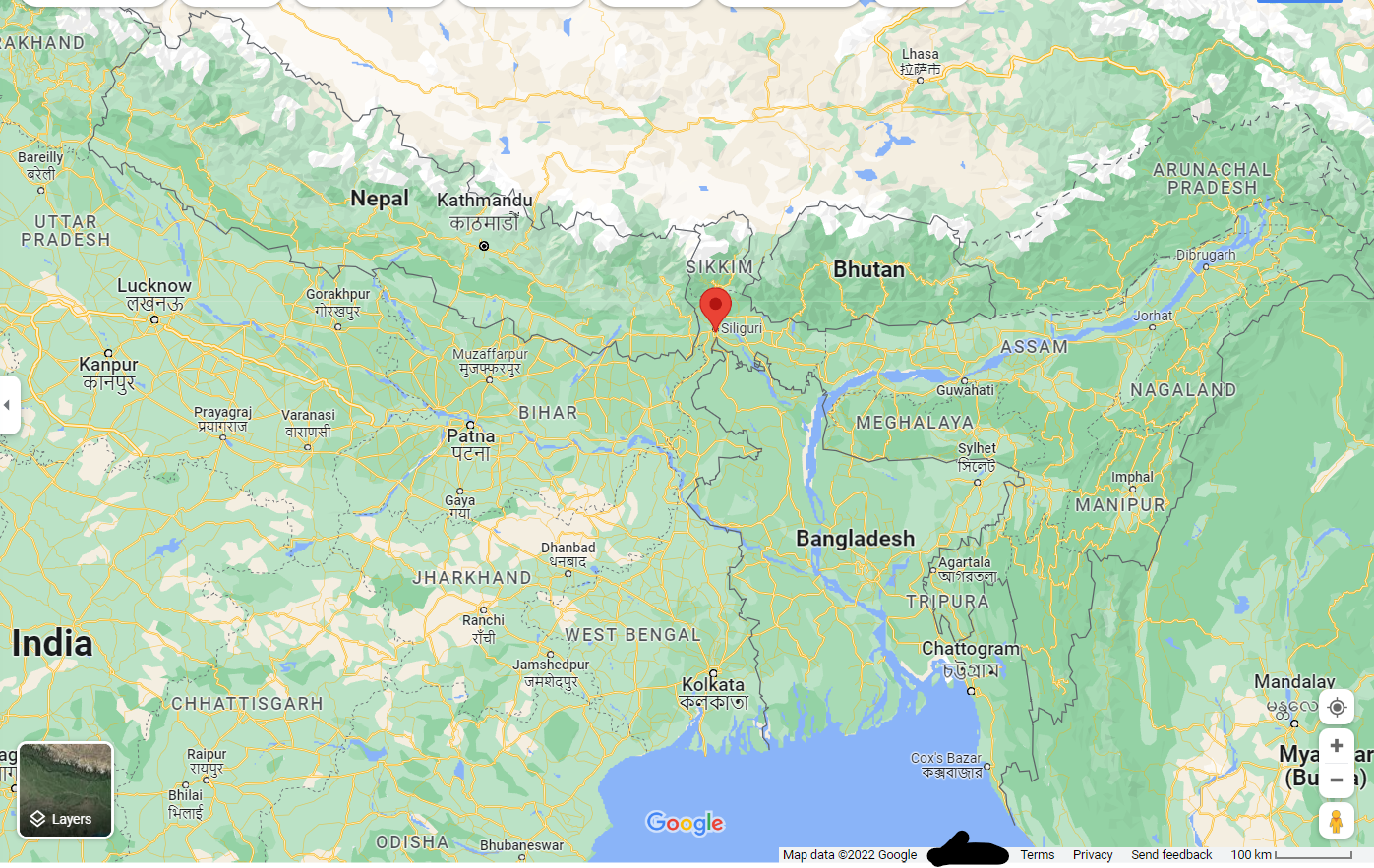 https://www.google.com/maps/place/Siliguri,+West+Bengal,+India/@25.8220123,84.665501,6.43z/data=!4m5!3m4!1s0x39e44114f5441dcd:0xdeb5c4702063edff!8m2!3d26.7271012!4d88.3952861