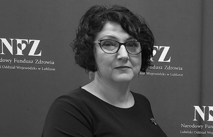 Magdalena Czarkowska, director of the Lublin National Health Fund, is dead. She died suddenly