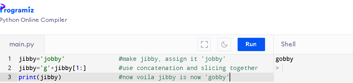 Here, you can see that for my old string object, when I try to give it a new string literal value, I have to effectively overwrite the old string object instead.