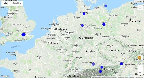 Marathon Training locations around Europe during the summer
