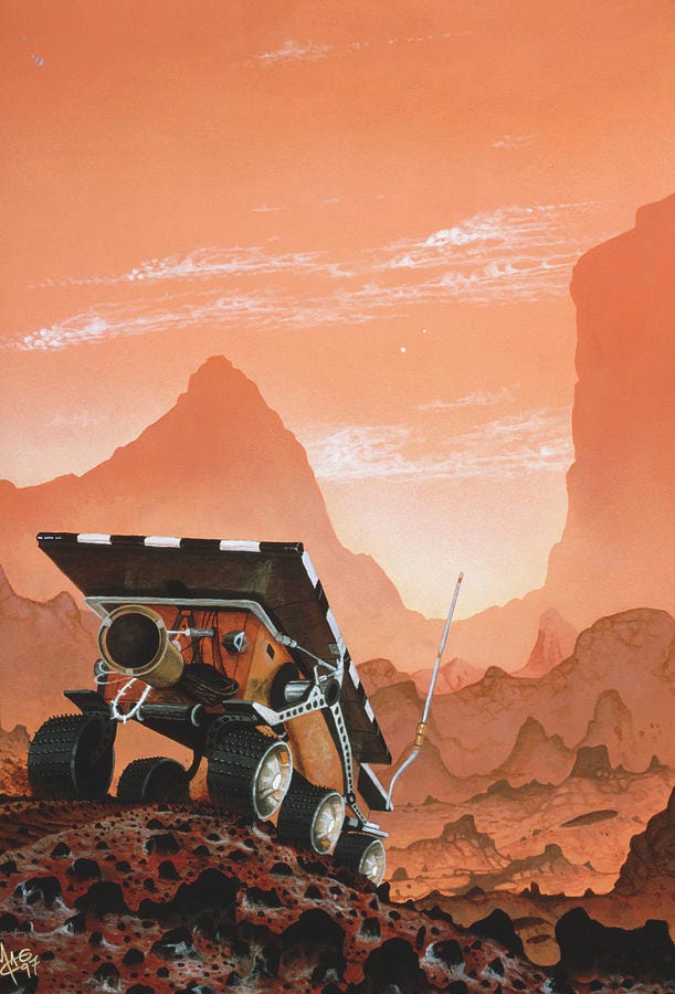 Artwork Of The Sojourner Rover On Mars&#39; Surface Photograph by Mark  Garlick/science Photo Library