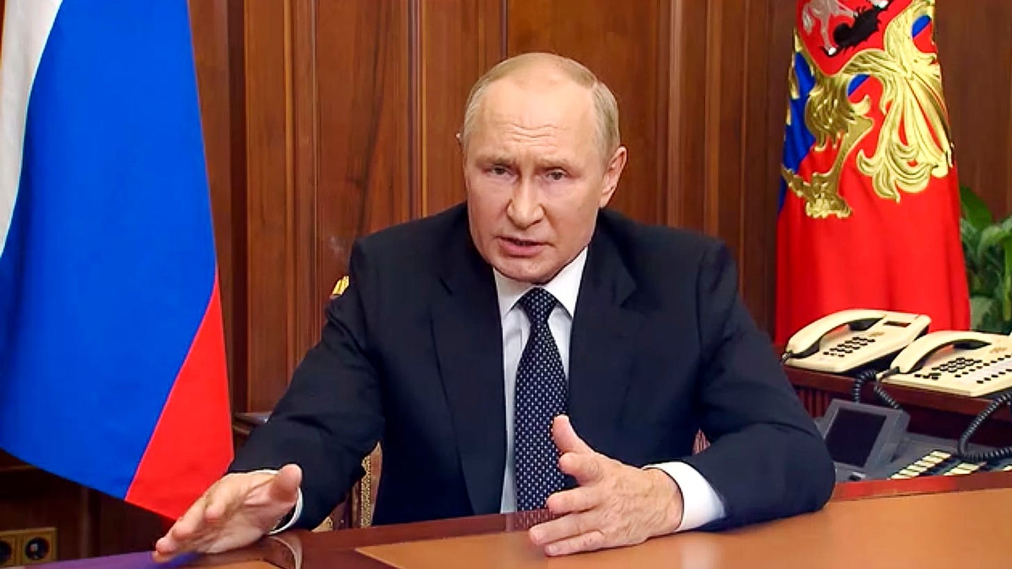Putin ordena una movilización parcial en Rusia para hacer frente a la  contraofensiva de Ucrania | Internacional | EL PAÍS