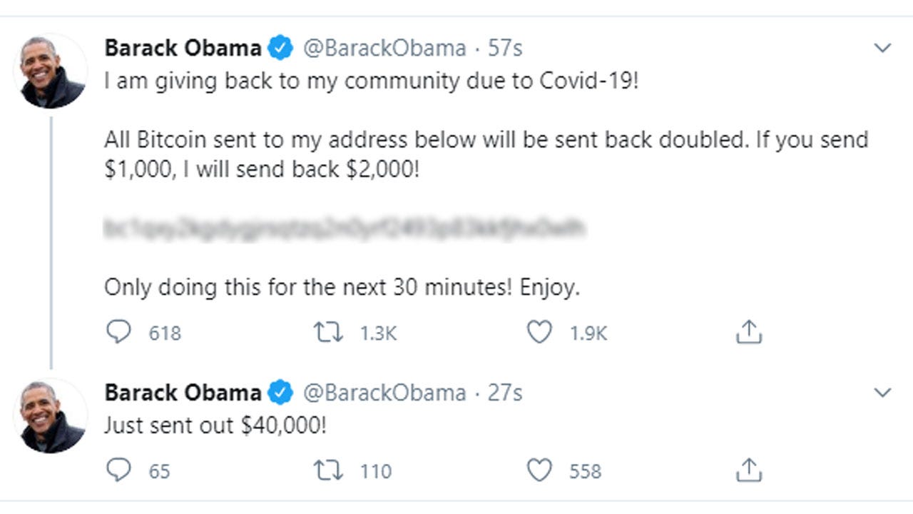 Twitter hack: Joe Biden, Barack Obama, Elon Musk among targets of apparent  Twitter Bitcoin scam - ABC7 Los Angeles