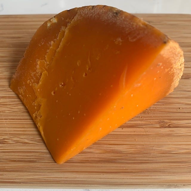 An orange hunk of cheese