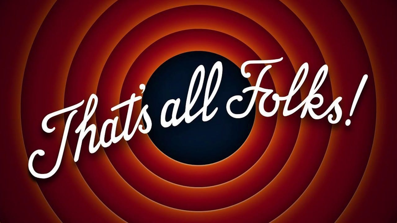 That's All Folks - Bugs Bunny - YouTube