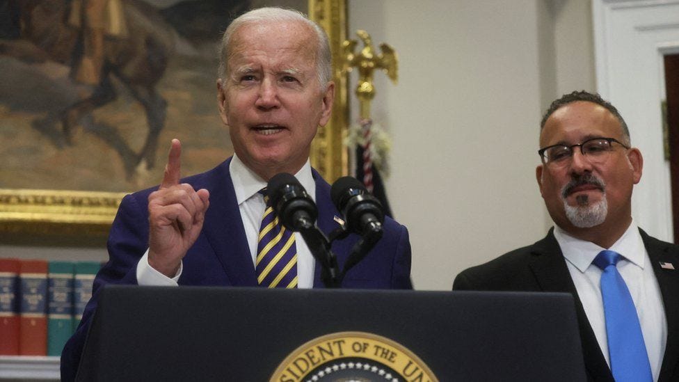 Student loan forgiveness: Biden cancels $10,000 in student debt for  millions - BBC News