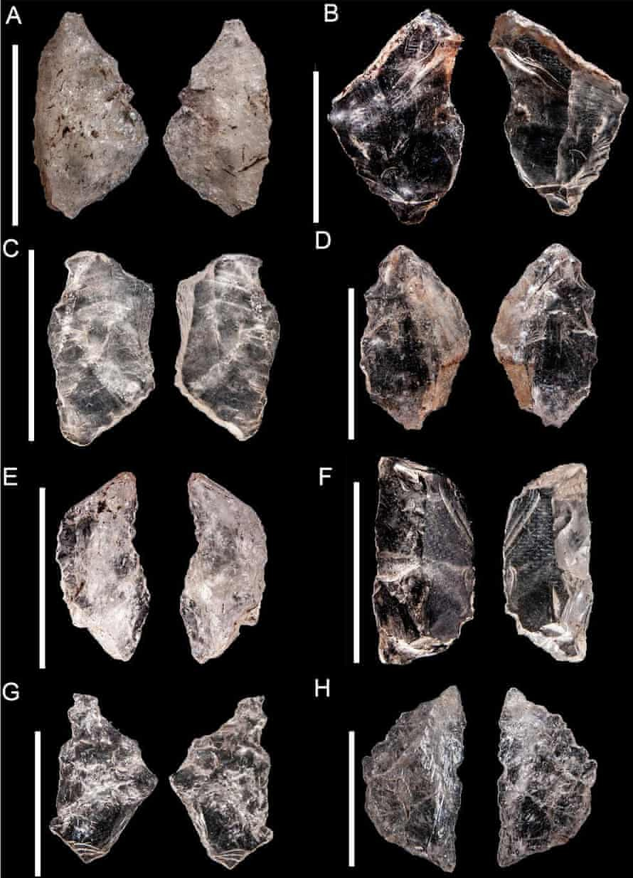Photograph of stone tools