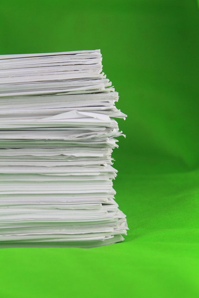 Stack of papers