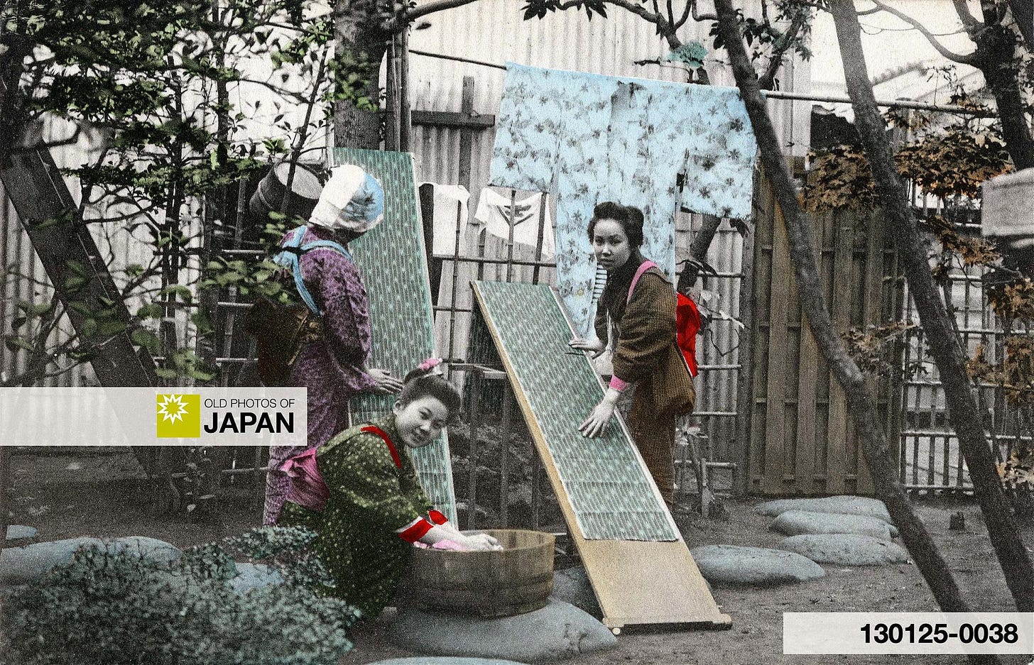 130125-0038 - Japanese Women Washing, 1900s