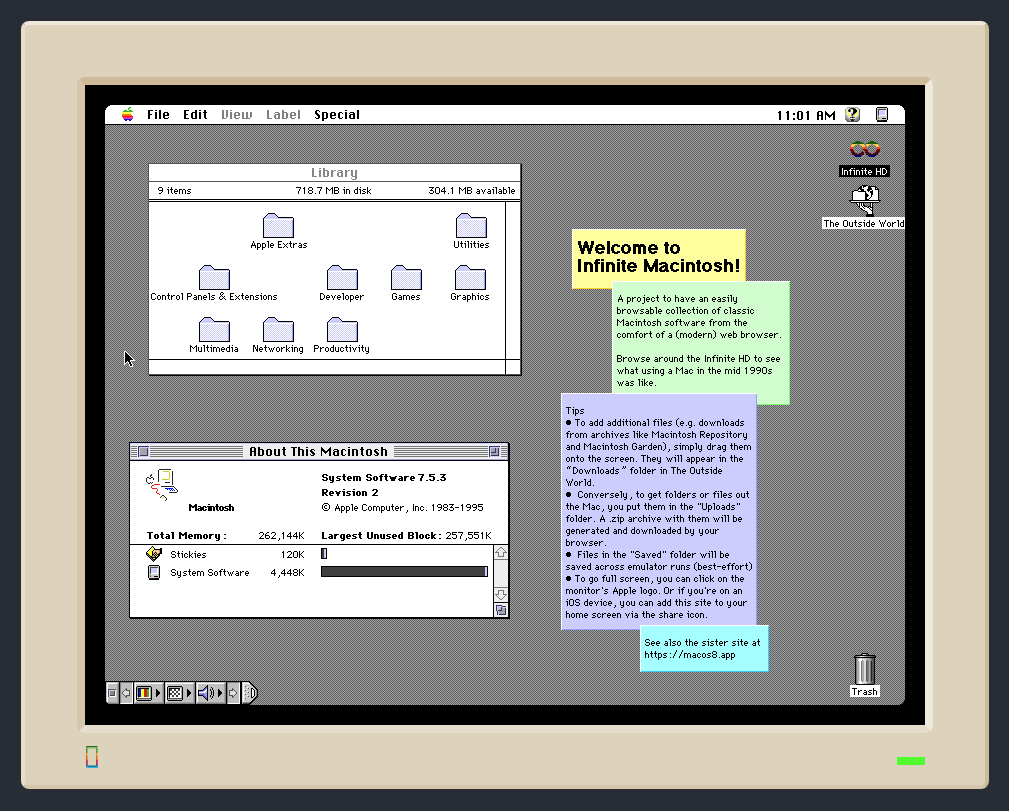 Emulator lets you run classic Macintosh OS in your browser