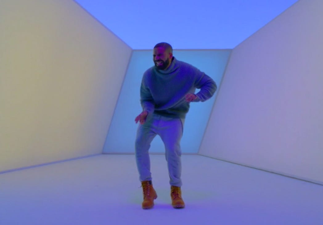 drake's bald ass dancing ass a grown man to hot line bling. fuck this nigga for making fun of Megan thee stallion he is FORTY YEARS OLD.