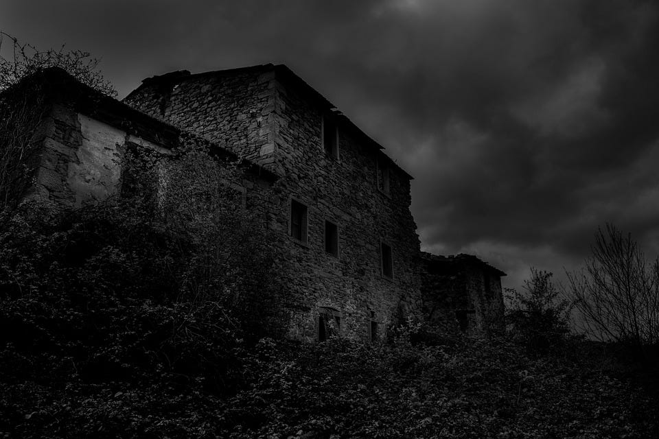 Free photo Creepy House Mood Black Night Horror Viral - Max Pixel