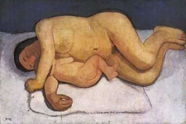 Reclining Mother-and-Child Nude II (1906)