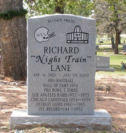Lane is buried in Austin's Evergreen Cemetery