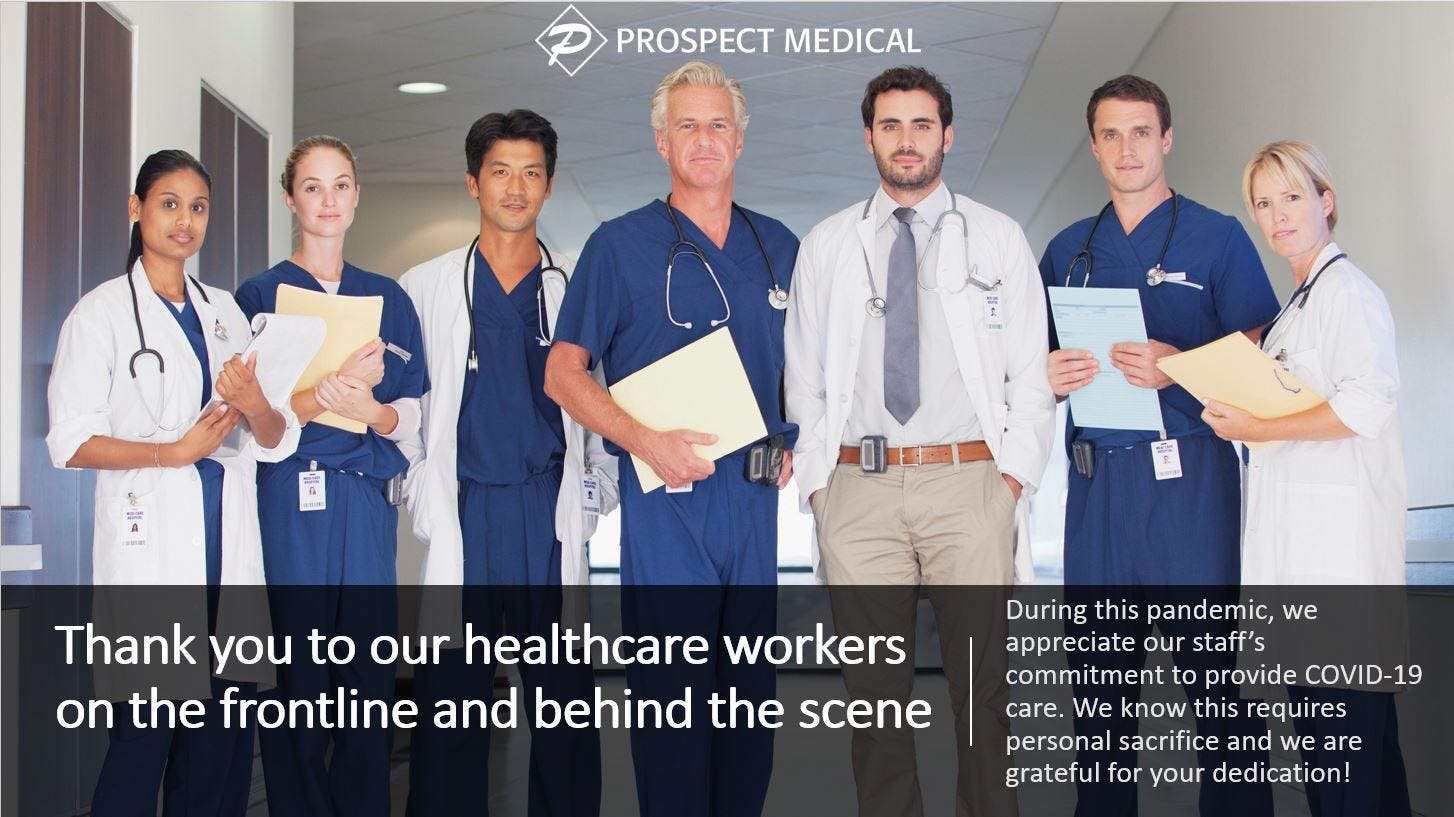 Prospect Medical CEO's Message to Our Employees and Patients | Los Angeles  Community Hospital