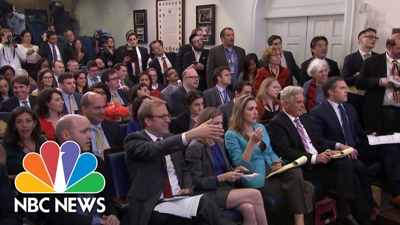 White House Reporters Erupt In Anger After Sean Spicer Exits Without A  Briefing | NBC News - YouTube