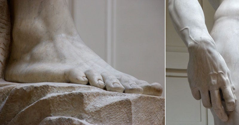 These Ultra Detailed Close-Ups Will Give You a Deeper Appreciation for Michelangelo's  David «TwistedSifter