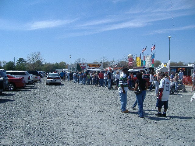 It may not have been half of the Eastern Shore trying to get in, but it wasn't too far short.