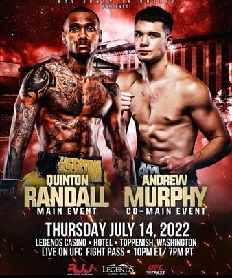Quinton Randall vs. Ivan Pandzic, Randall vs. Pandzic | Boxing Bout |  Tapology