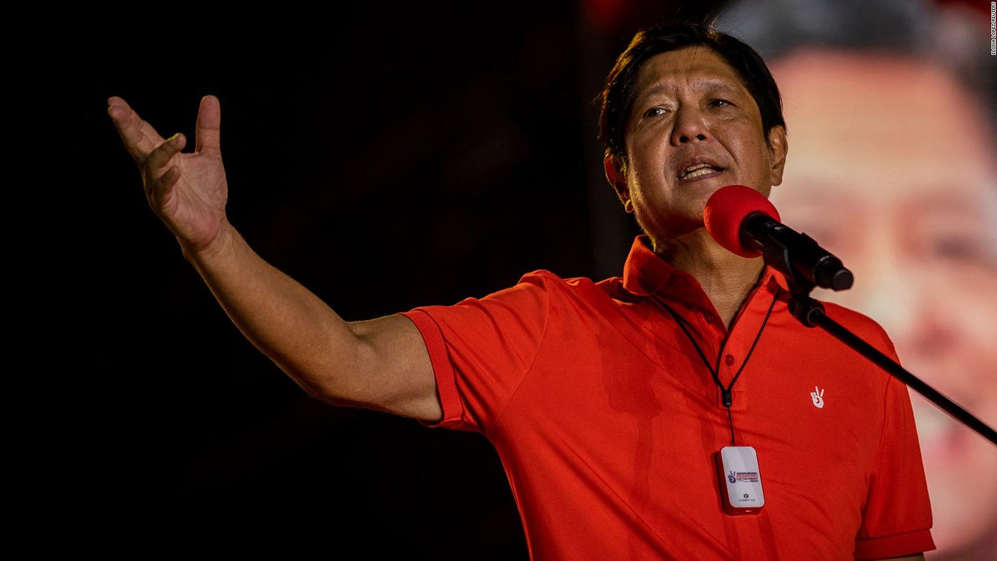 Philippines election results: Bongbong Marcos Jr on cusp of winning  landslide - CNN