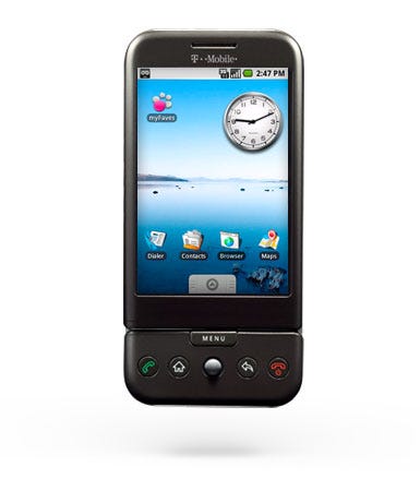 Teléfono t-mobile g1 con android