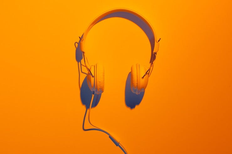 Headphones orange billboard 1548