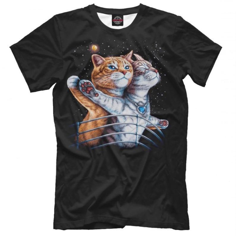 Titanic Cats T-Shirt High Quality  Shirt Men's image 1