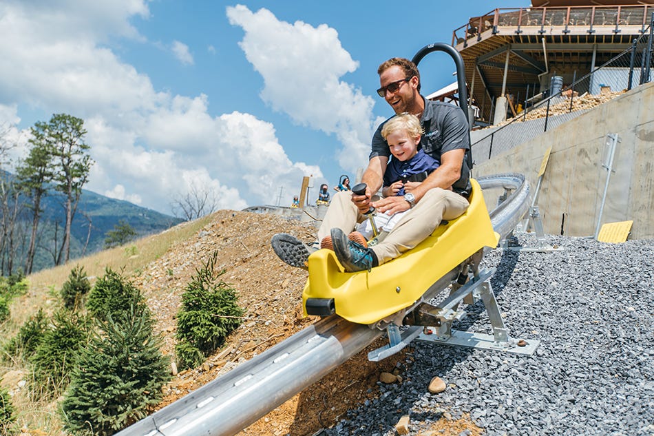 Rail Runner mountain coaster at Anakeesta in Tennessee