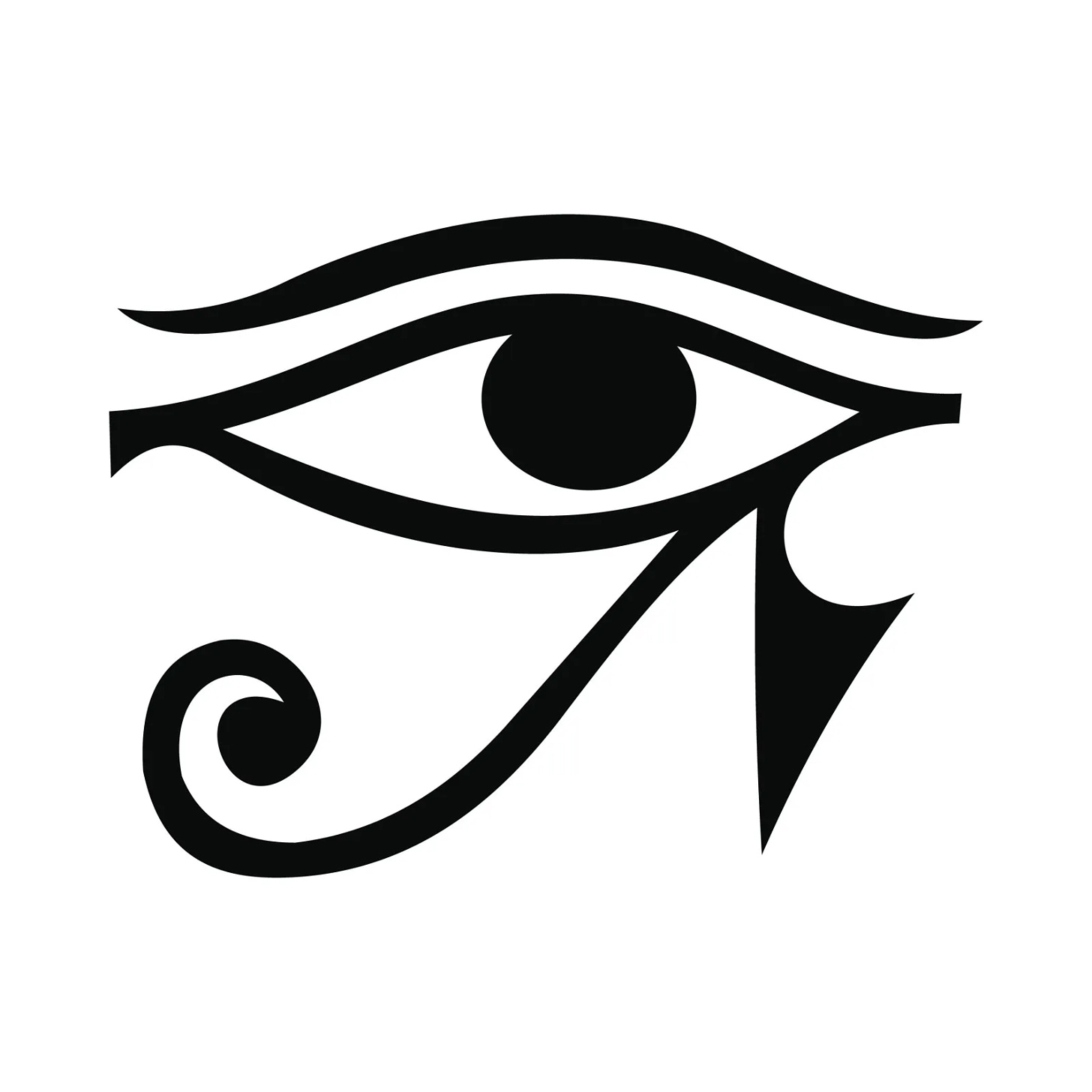 The Eye of Horus was believed to have protective magical power and appeared frequently in ancient Egyptian art.