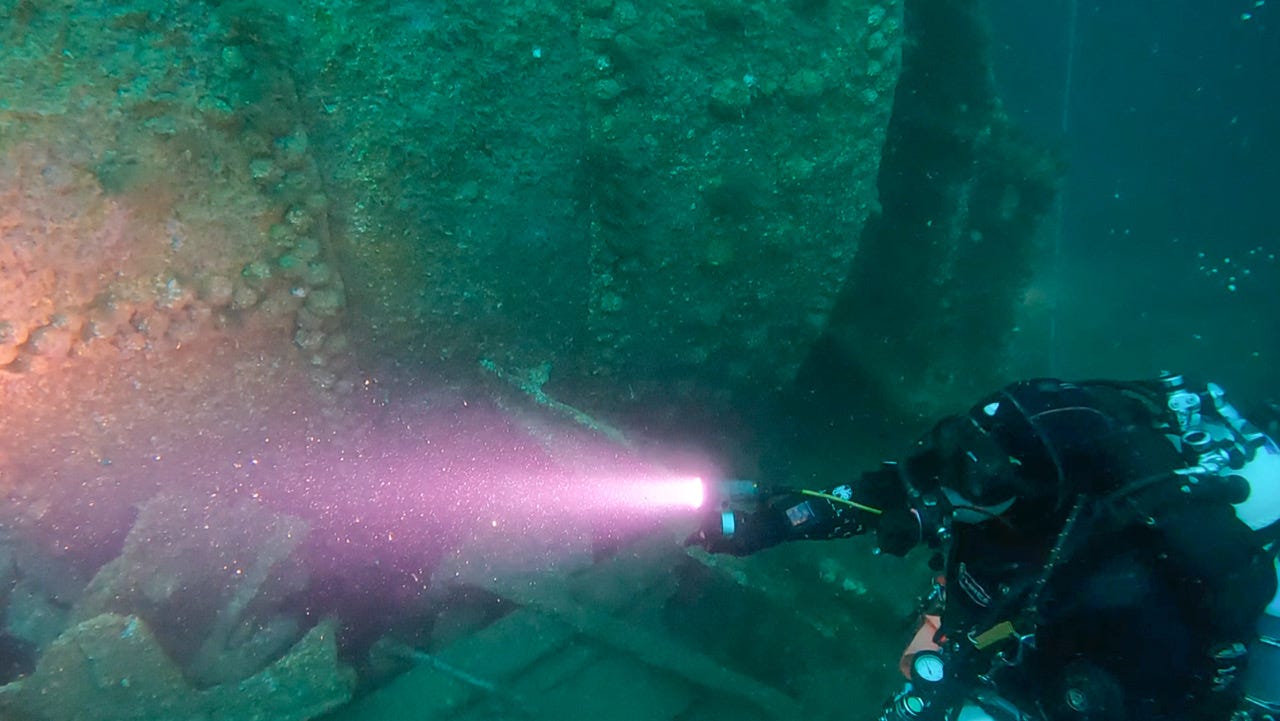 Diver finds the SS Virago