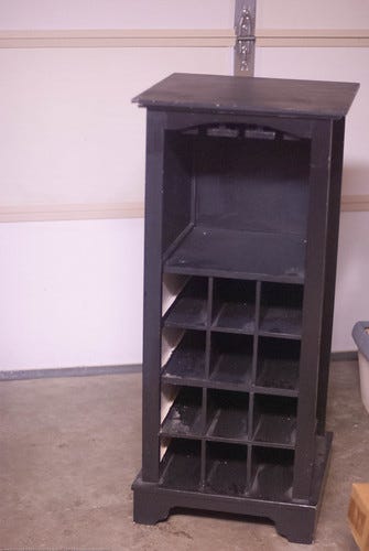 Wine Cabinet Before