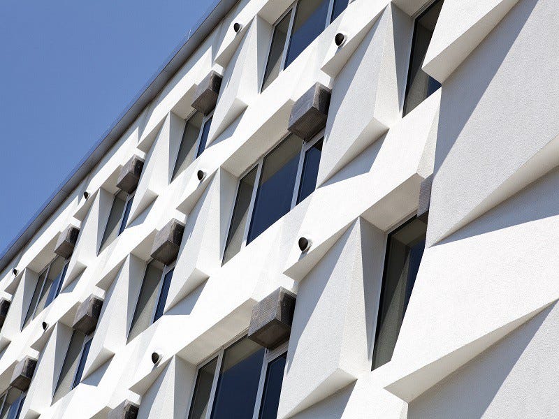 EFIS exterior insulation and windows at 803 Knickerbocker, an affordable Passive House project in New York