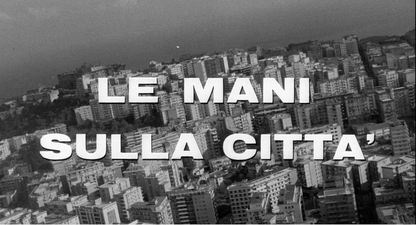 Title card for Hands Over the City (1963)
