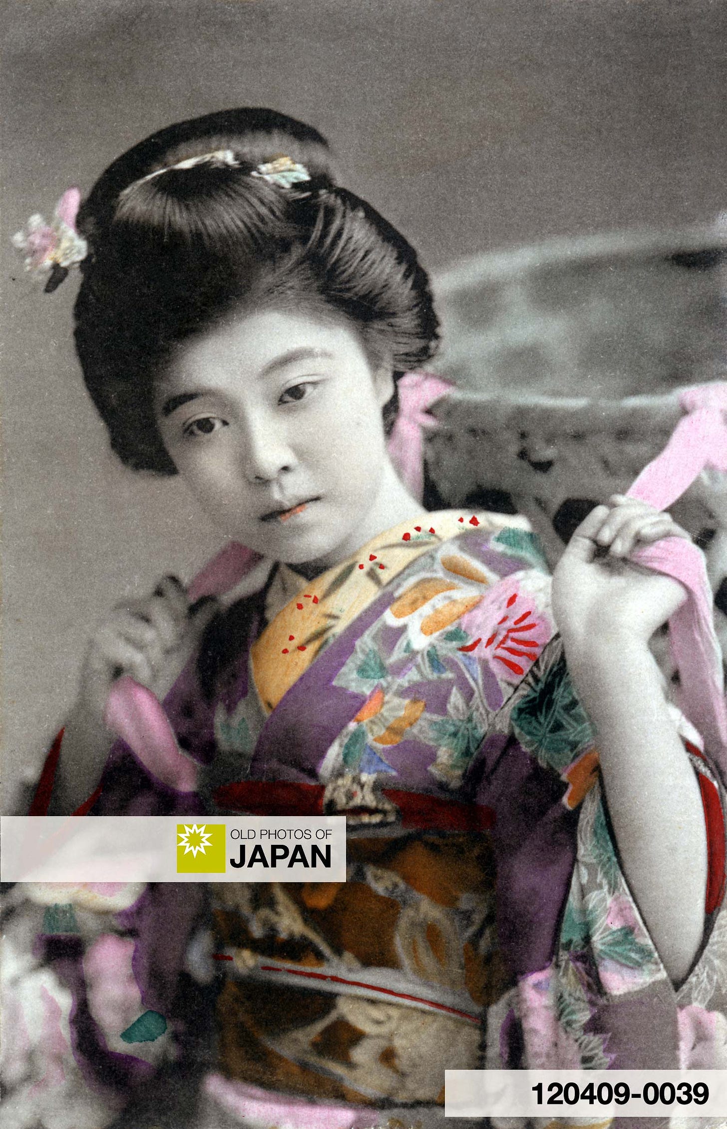 120409-0039 - Japanese Woman in Kimono, 1910s