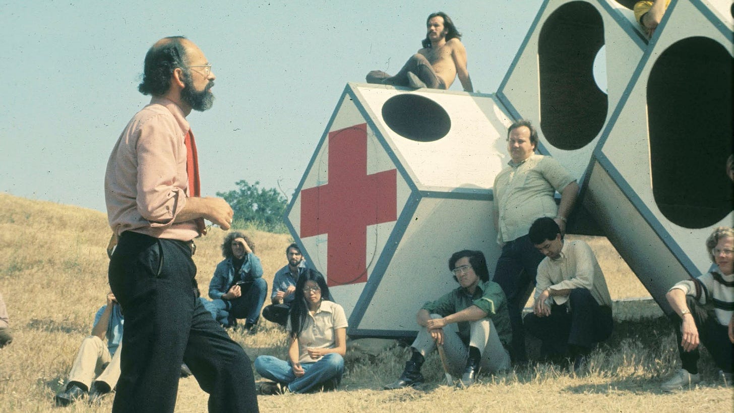 Ray Kappe instructing a class in the early days of SCI-Arc.