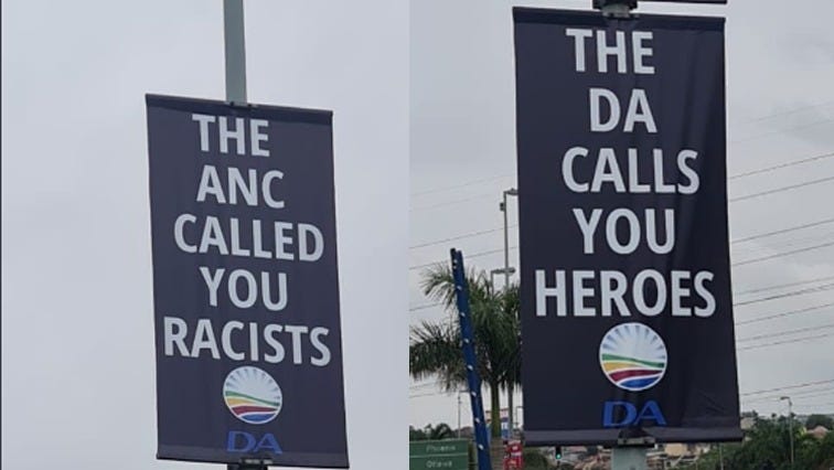 DA makes about-turn and removes controversial election posters in Phoenix -  SABC News - Breaking news, special reports, world, business, sport coverage  of all South African current events. Africa&#39;s news leader.