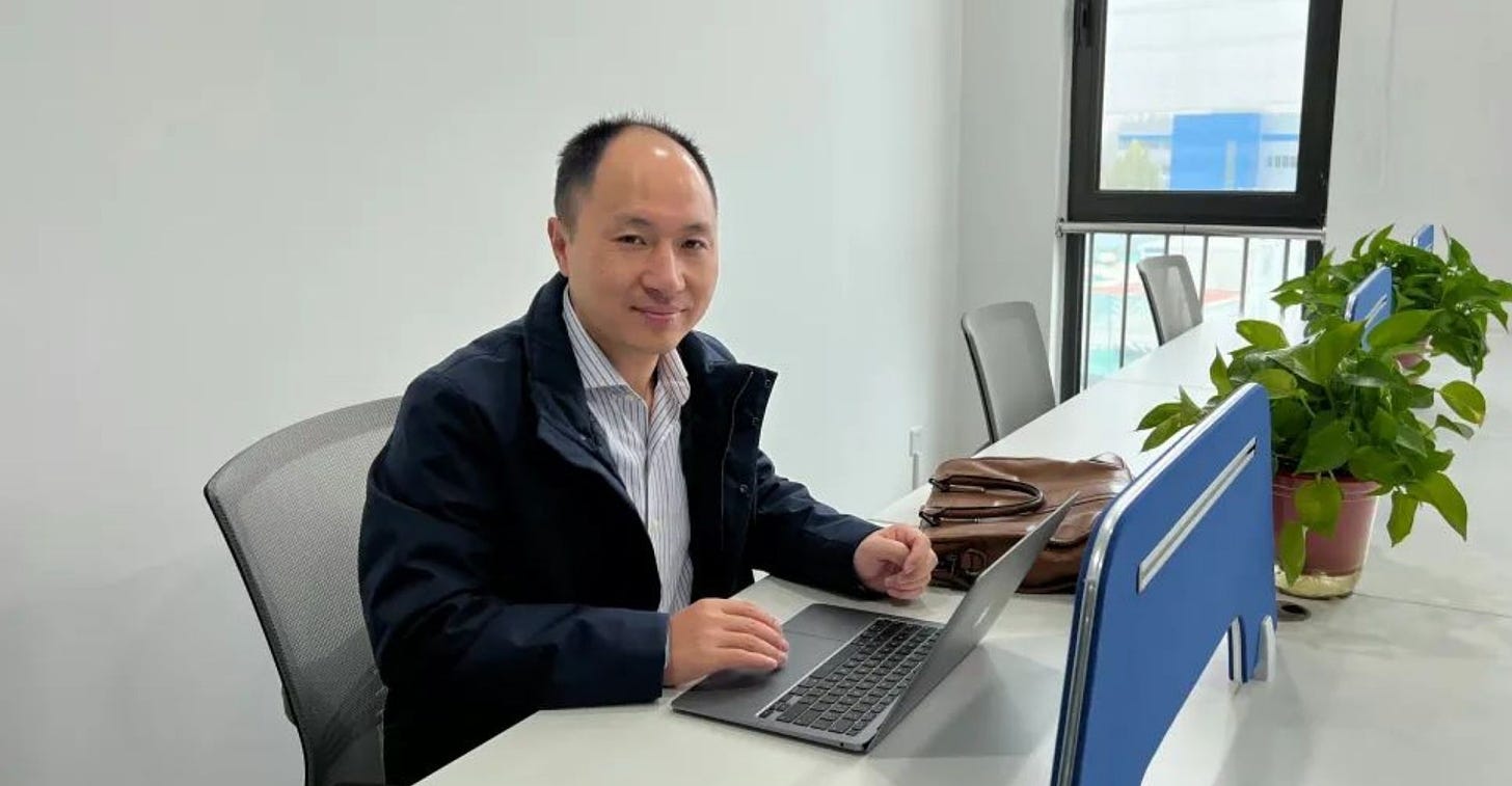 Chinese Gene-Editing Scientist He Jiankui Sets Up Beijing Lab Following Prison Release