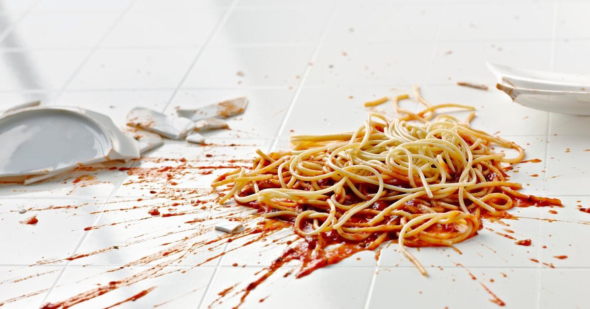 A5 Blocked As Lorry Spills 20 Tonnes Of Pasta And Bolognese Sauce ...