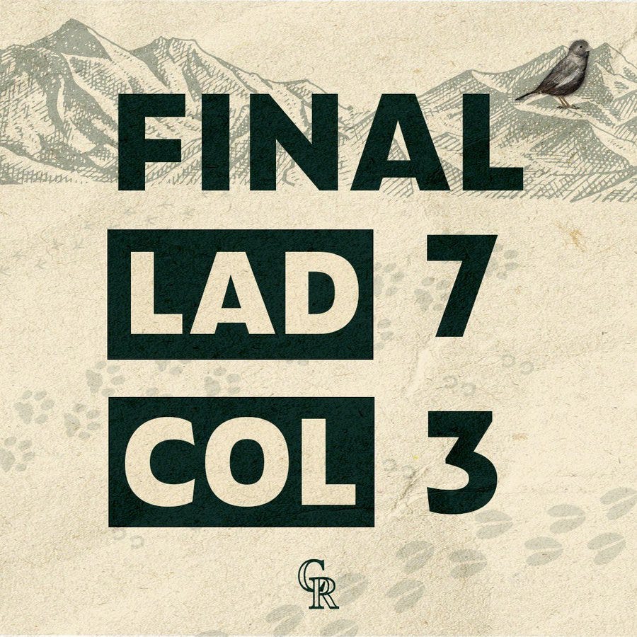 Rockies City Connect loss graphic