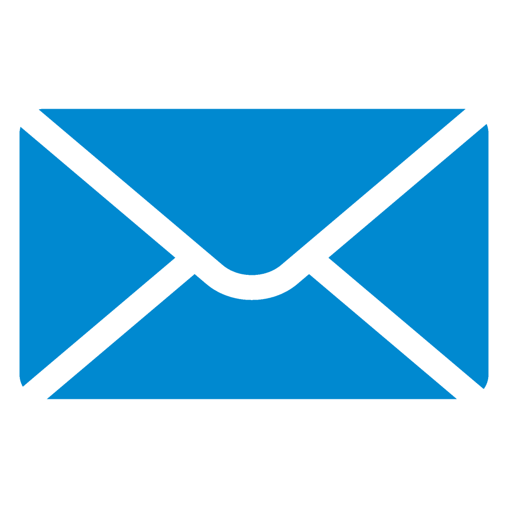 Mail letter icon blue - Yakima Family YMCA