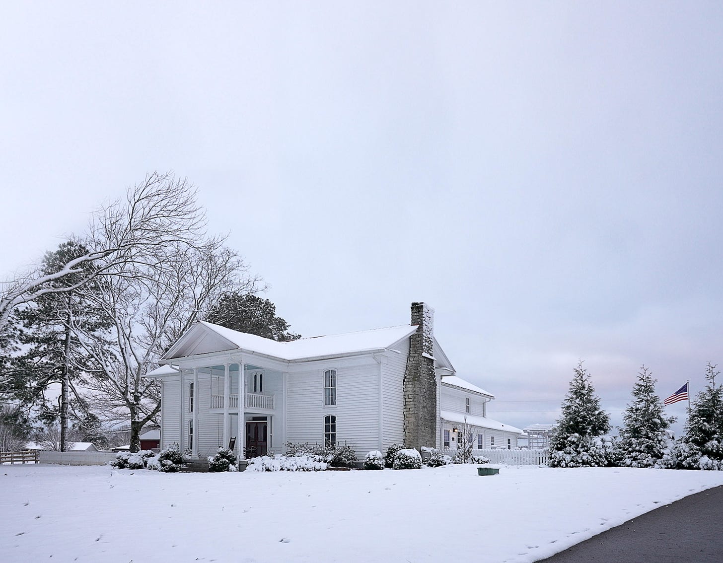Rory Feek's homestead in the snow
