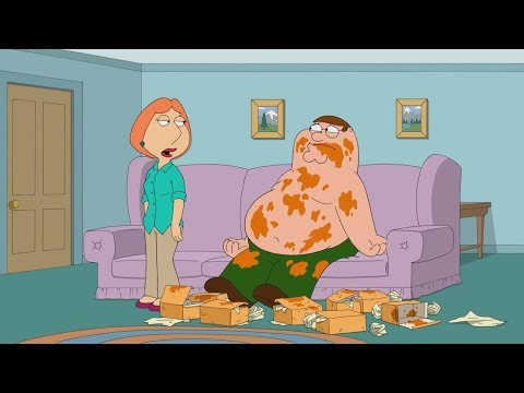 Family Guy Peter Eats Too Much Hot Wings - YouTube
