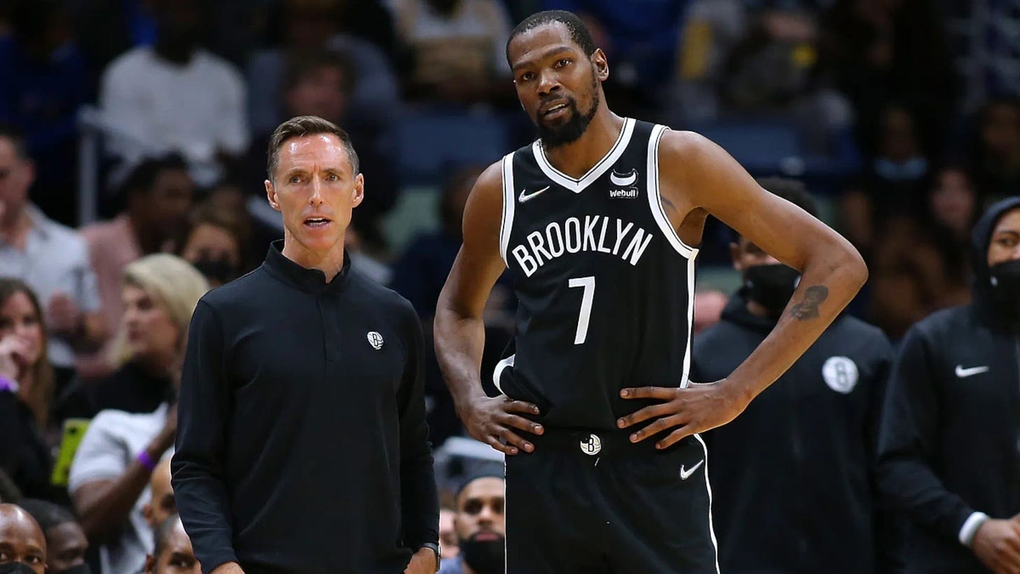 KD wants Steve Nash out of the Brooklyn Nets after meeting with team owner  Joe Tsai - AS USA