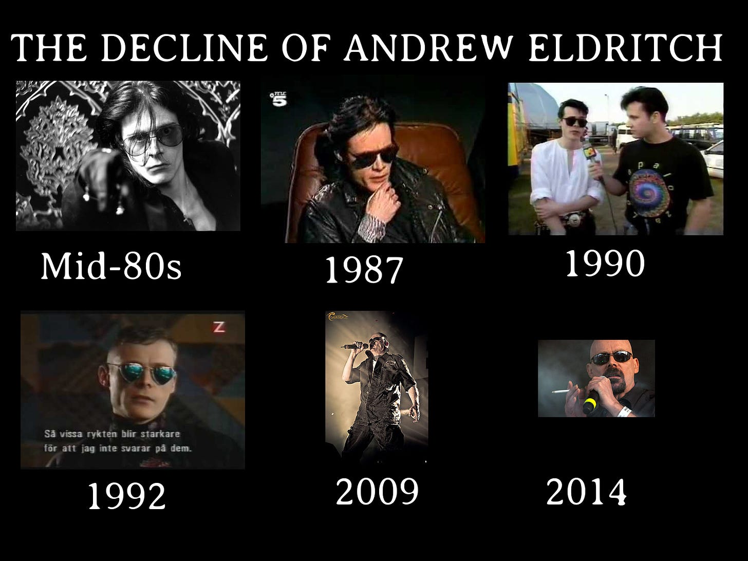 The Slow Decline of Andrew Eldritch - Heapers' Hangout