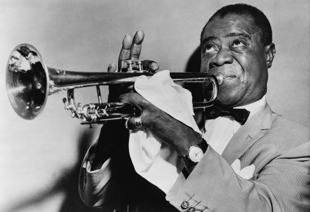 Louie Armstrong showing above average proweress