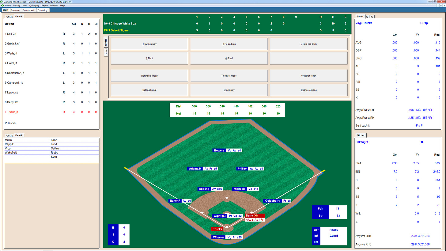 Diamond Mind Baseball Managerial Strategy