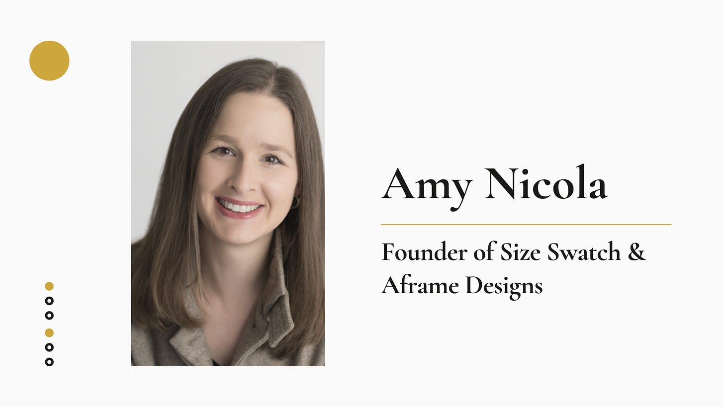 Amy Nicola, founder of Size Swatch