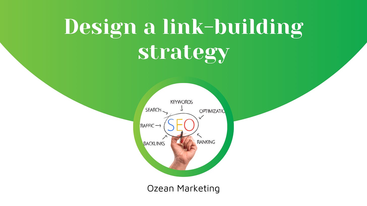 Design a link-building strategy