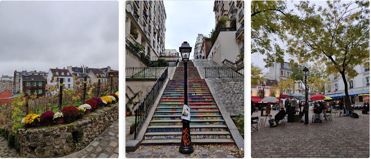 Three photos from Montmartre, Paris.